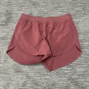 Lululemon Shorts Womens 8 Red Hotty Hot Run High Rise Lined Athletic Gym